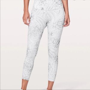 Lulu Lemon Wonder Under High Rise Floral